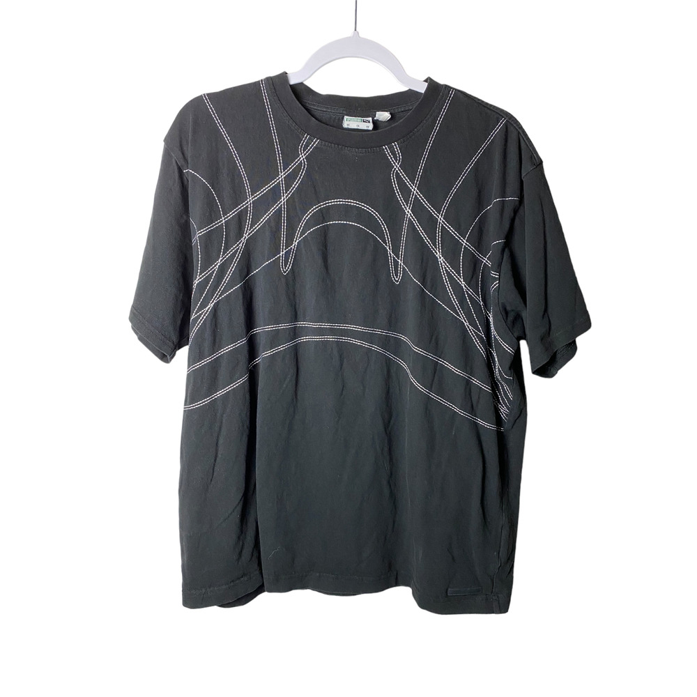 Puma X Billy Walsh Men's Black Embroidered Top Sporty Top Medium